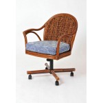 Panama Tilt Swivel Caster Dining Chair