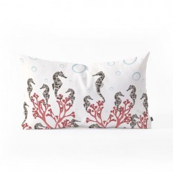 Seahorse Forest Throw Pillow