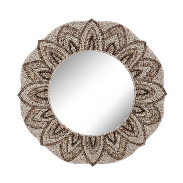 Natural Shell Round Mirror