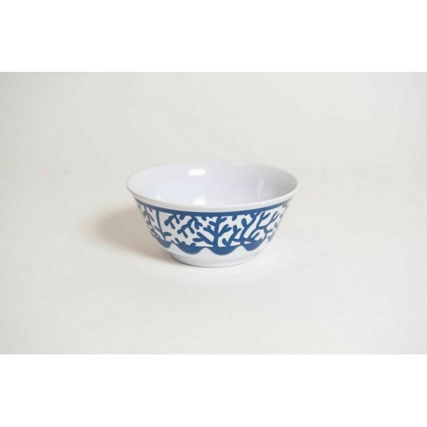 Yacht and Home Melamine 20 oz. Soup/Cereal Bowl - Blue Coral