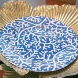 Yacht and Home Melamine 11" Dinner Plate - Blue Coral