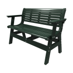 Newport 48'' Bench with Back and Arms